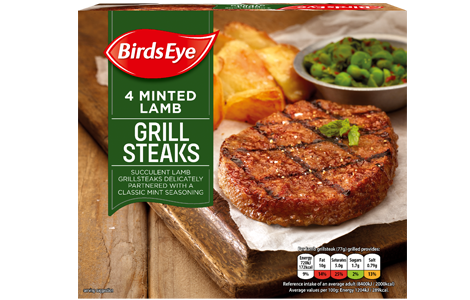 Birds Eye 4 Minted Lamb Grill Steaks