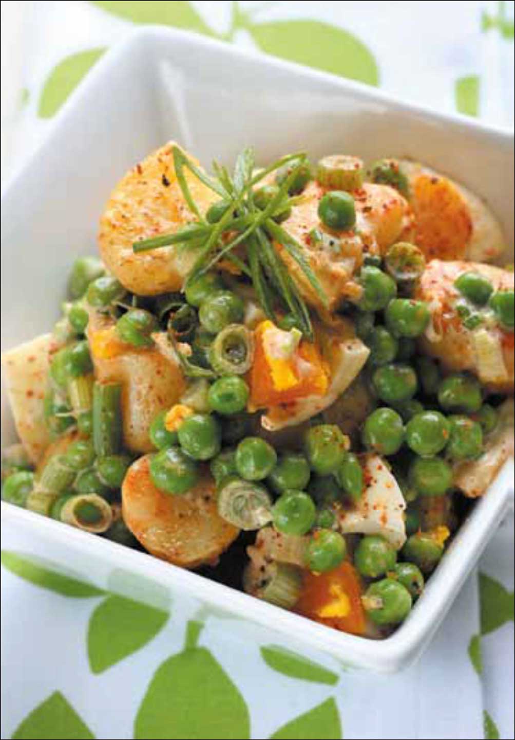 Cajun Pea and Potato Salad with Spring Onion Dressing