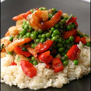 Thai Prawn And Pea Stir Fry