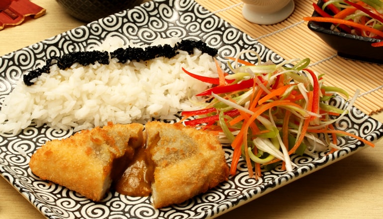 Birds Eye Katsu Chicken Saucy Curry with rice