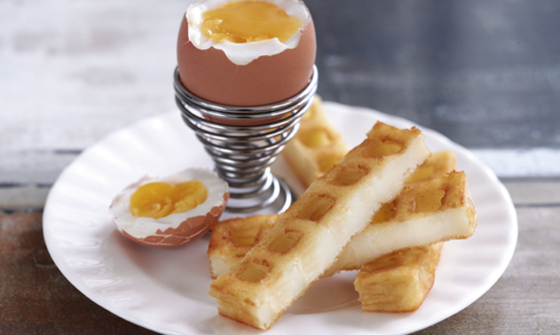Boiled Egg With Waffle Soliders