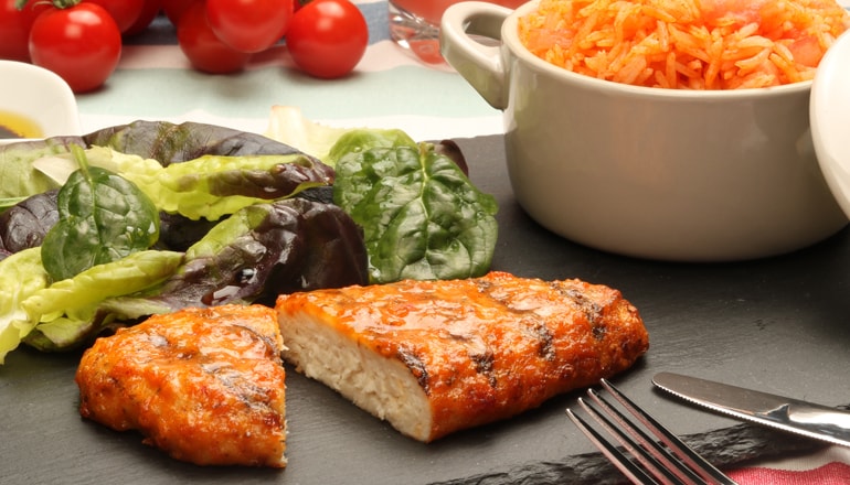 Birds Eye Peri Peri Chargrills with Tomato Rice