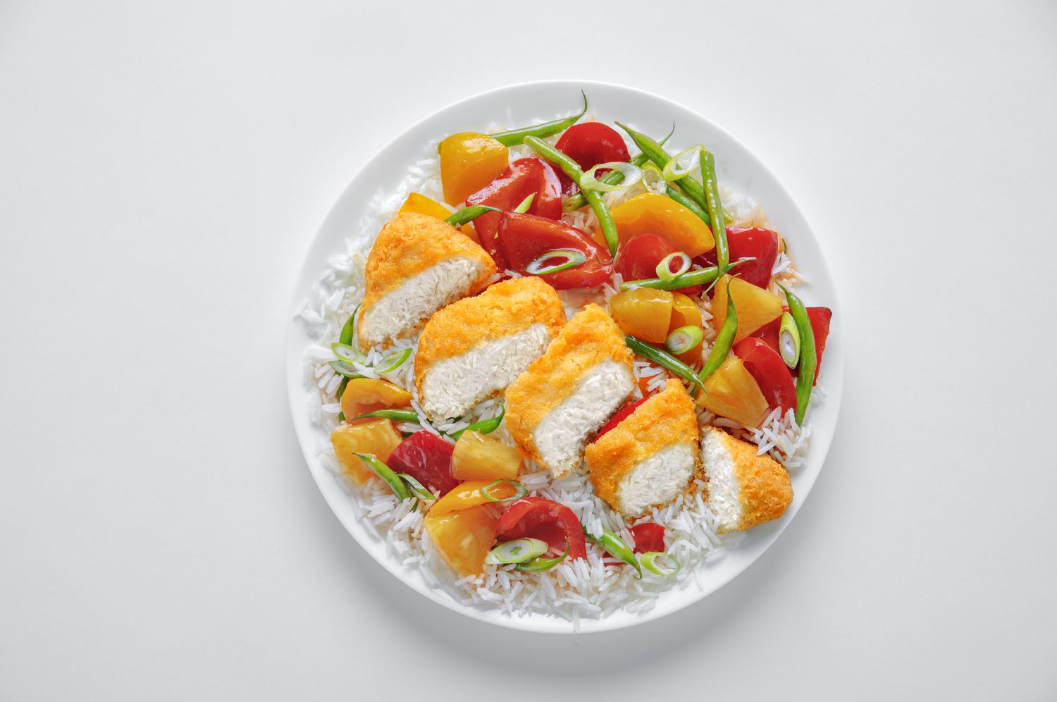 Crispy Chicken with Rice Lifestyle Image