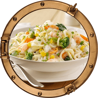 CREAMY COD CARBONARA