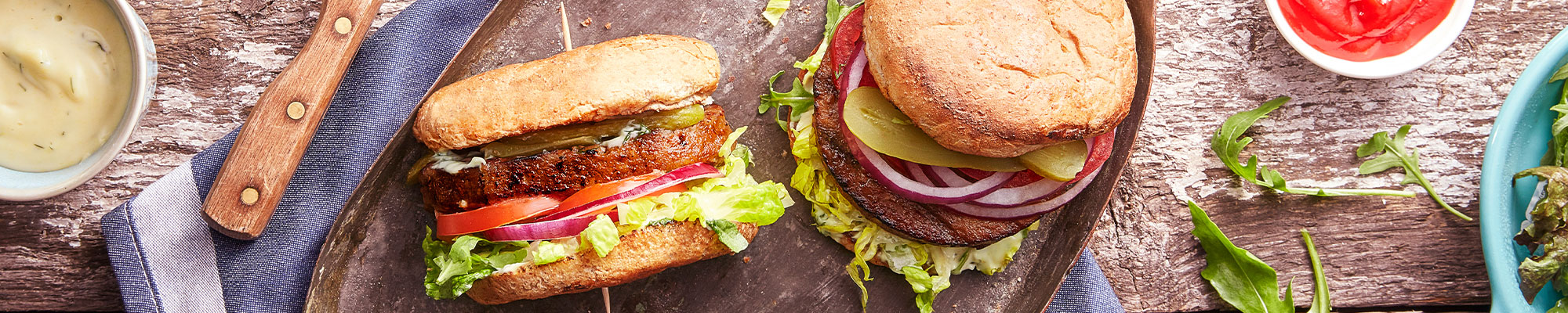 Vegan Burger with Birds Eye Green Cuisine Burgers 
