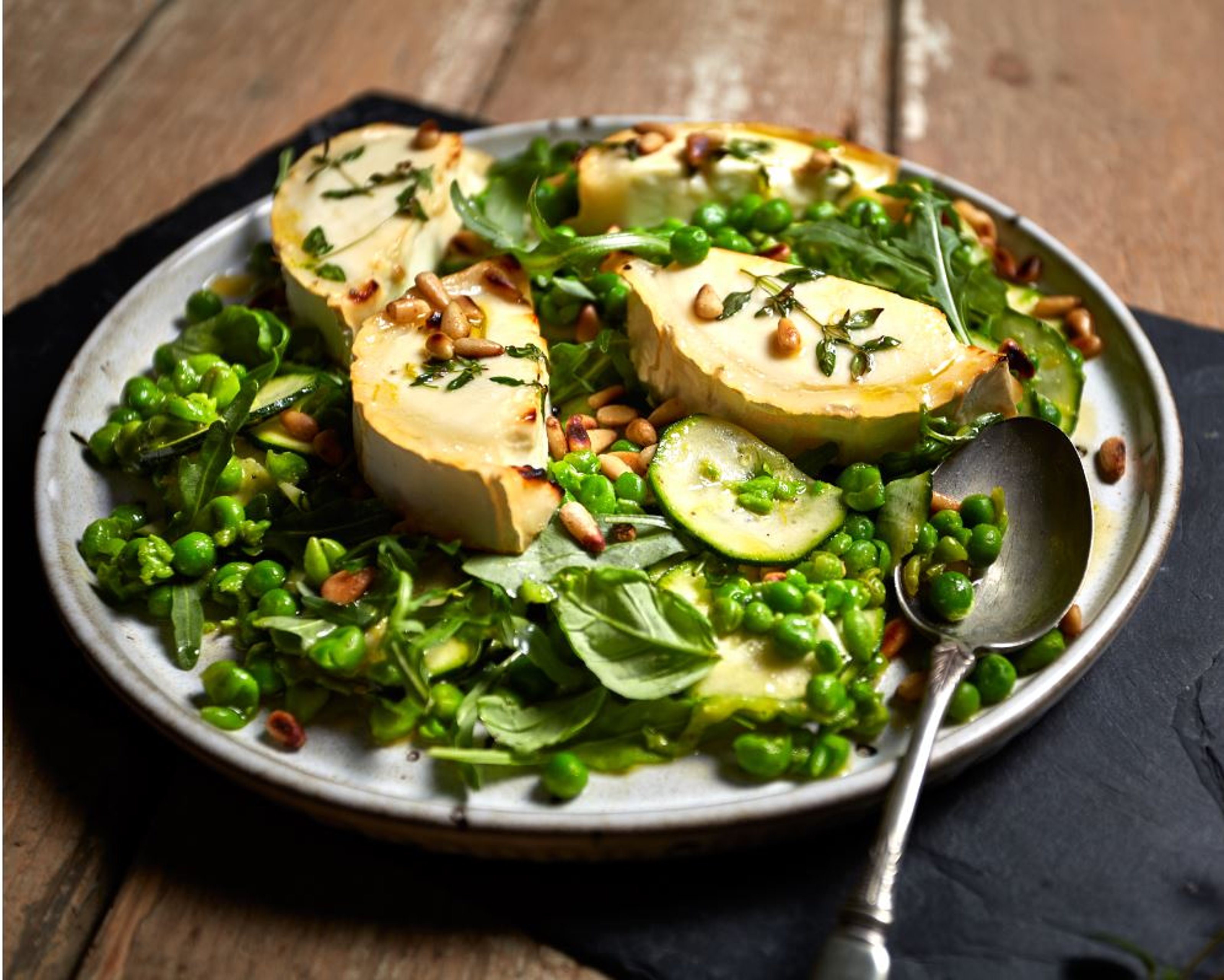 1 Carpaccio of Courgette with Peas.JPG